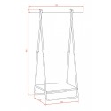 Wieszak Metalowy na Ubrania Garderoba Stojak LOFT