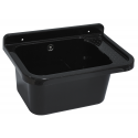 Zlew Gospodarczy Czarny 50 x 34 cm z Syfonem