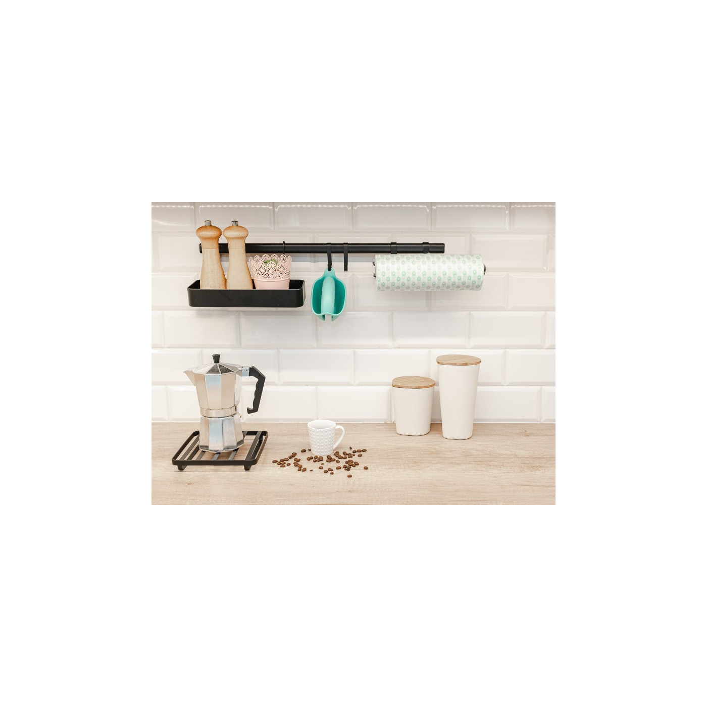 Reling Kuchenny Czarny 60 cm