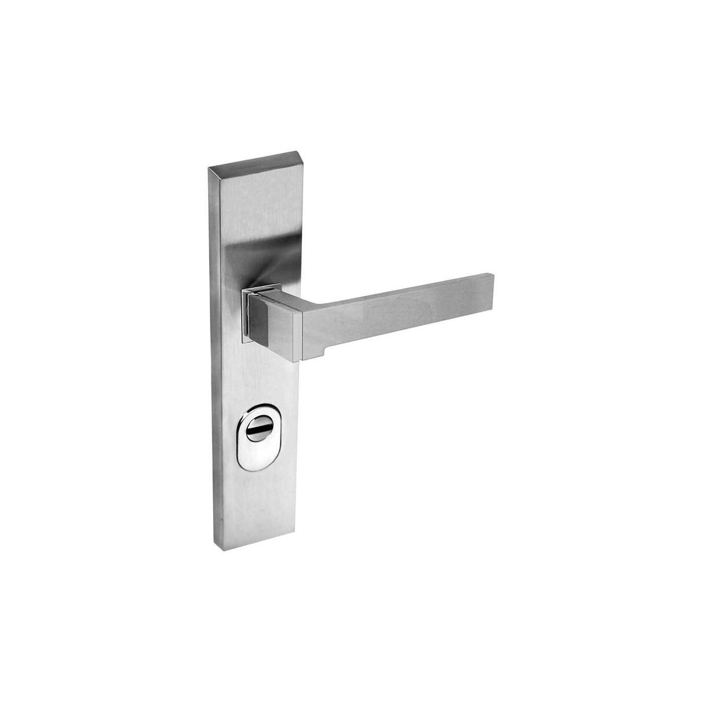 Klamka Zewnętrzna VENTUS szyld 72 mm Satyna Chrom