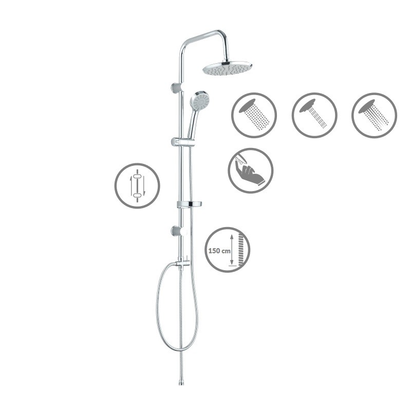 Kolumna Natryskowa CENTO Chrom