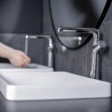 Bateria Umywalkowa Stojąca L Pretto Chrom