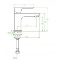 Bateria Umywalkowa Stojąca RAILA Chrom