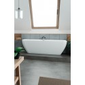 Bateria Wannowa Ścienna LARGO Czarny / Chrom