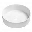 Umywalka Nablatowa Ceramiczna Okrągła Biała DESNA