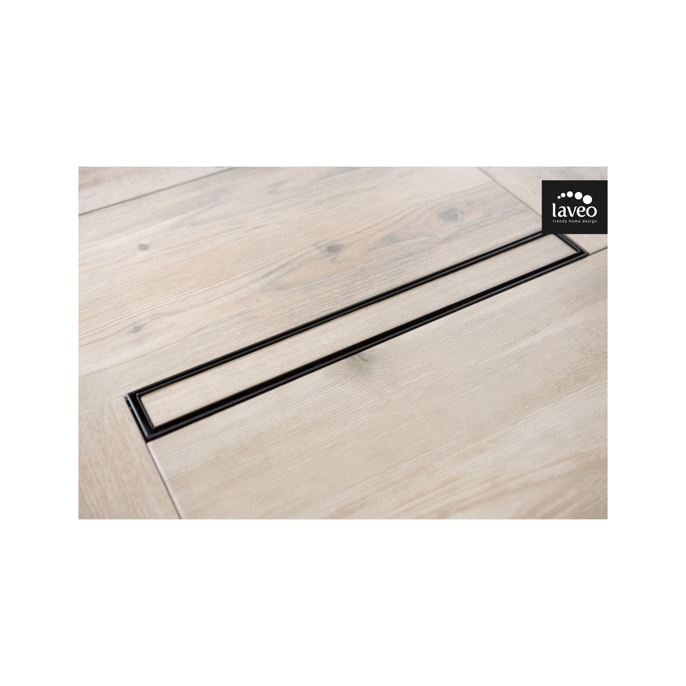 Odpływ Liniowy 50 cm Niski BASSO Czarne Szkło COB_750S