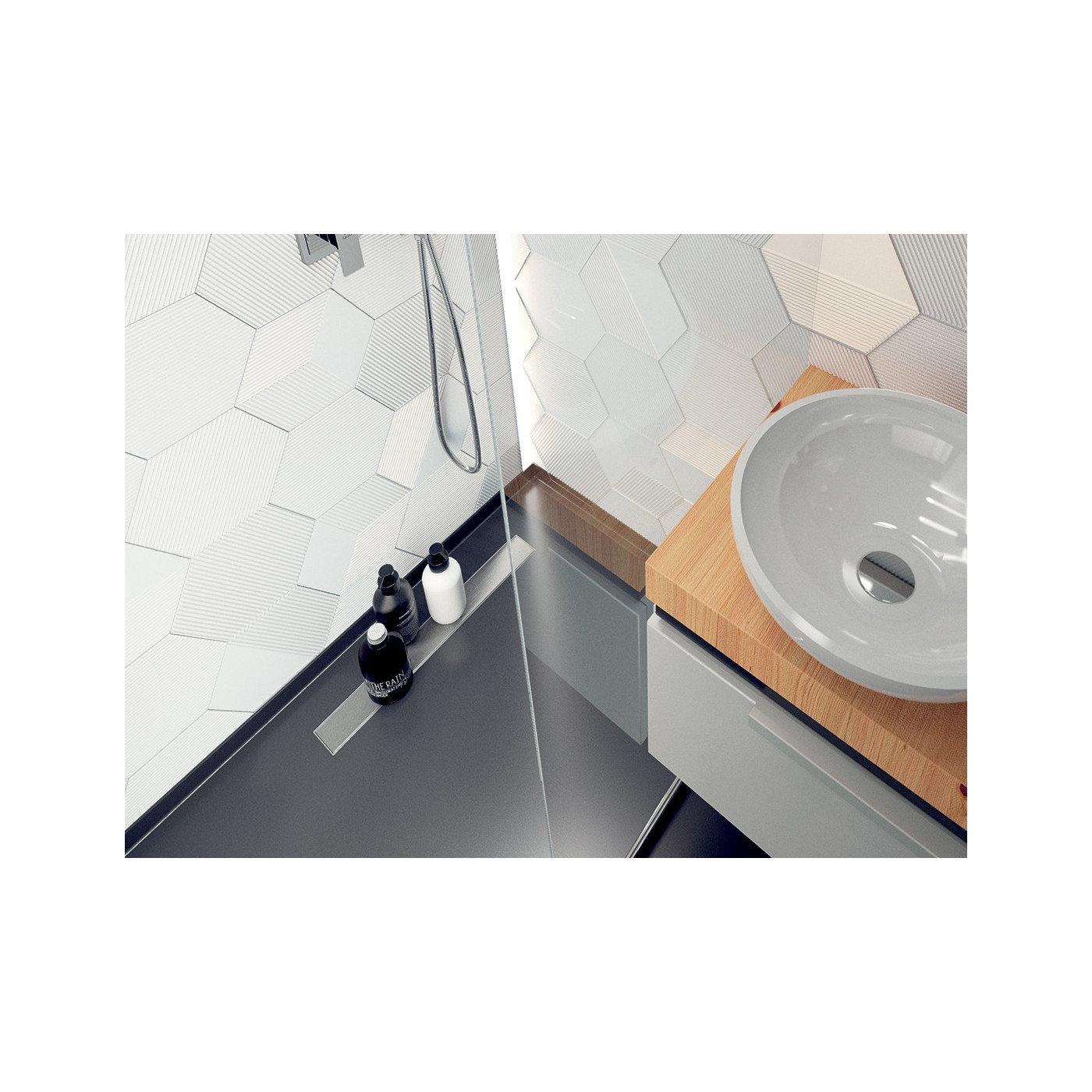 Odpływ Liniowy 50 cm Niski BASSO INOX
