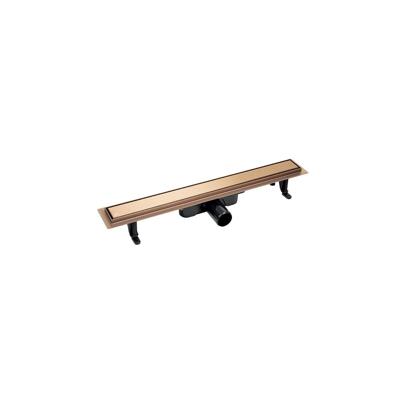 Odpływ Liniowy 60 cm Niski BASSO Różowe Złoto