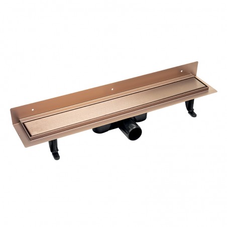 Odpływ Liniowy 60 cm Przyścienny Różowe Złoto