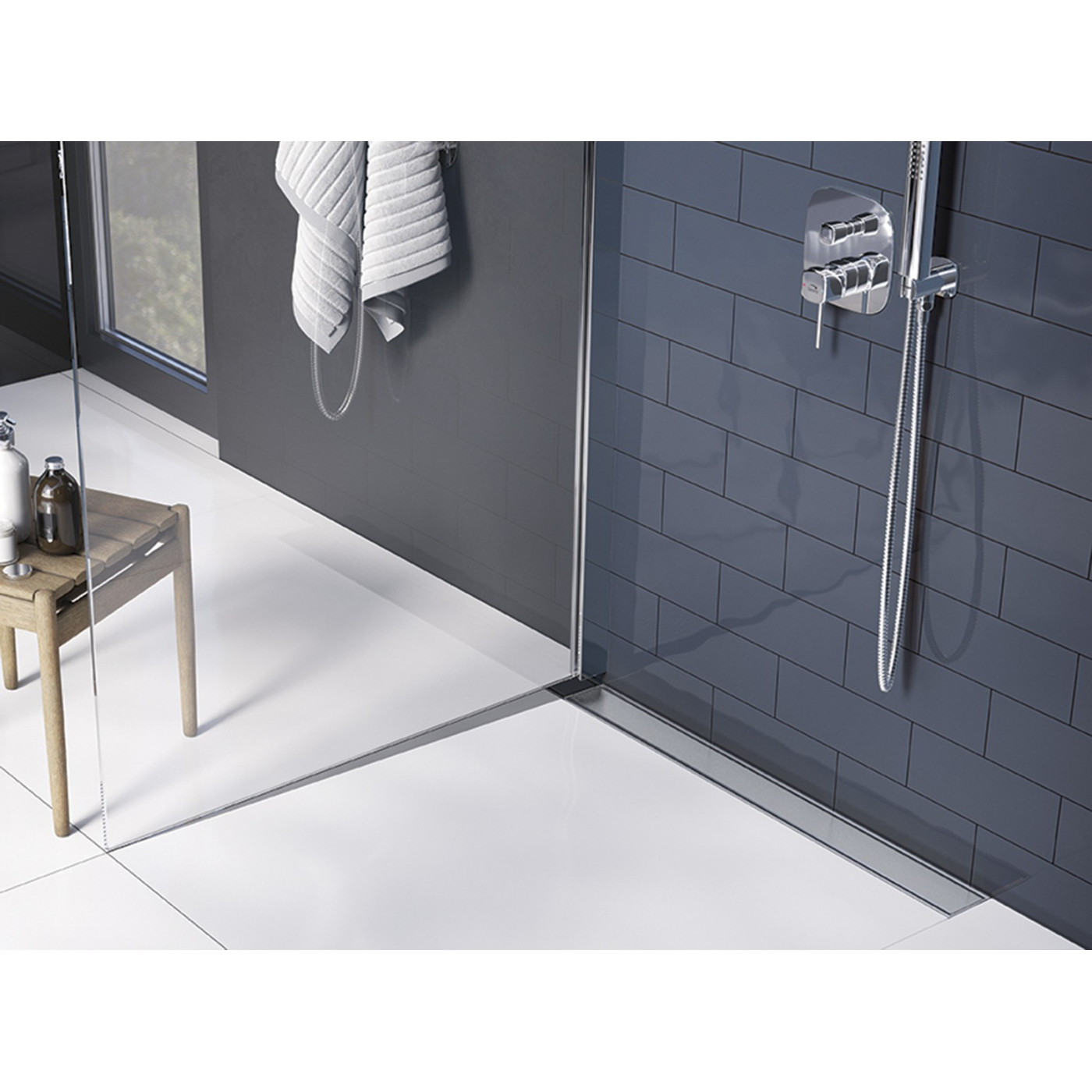 Odpływ Liniowy 60 cm Przyścienny INOX COB_261D