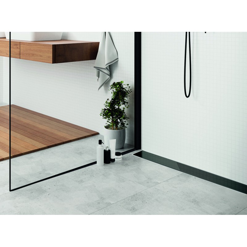 Odpływ Liniowy 80 cm Przyścienny Czarny COB_781D