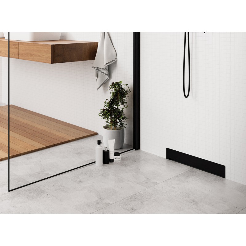 Odpływ Ścienny 40 cm Czarny BURGO