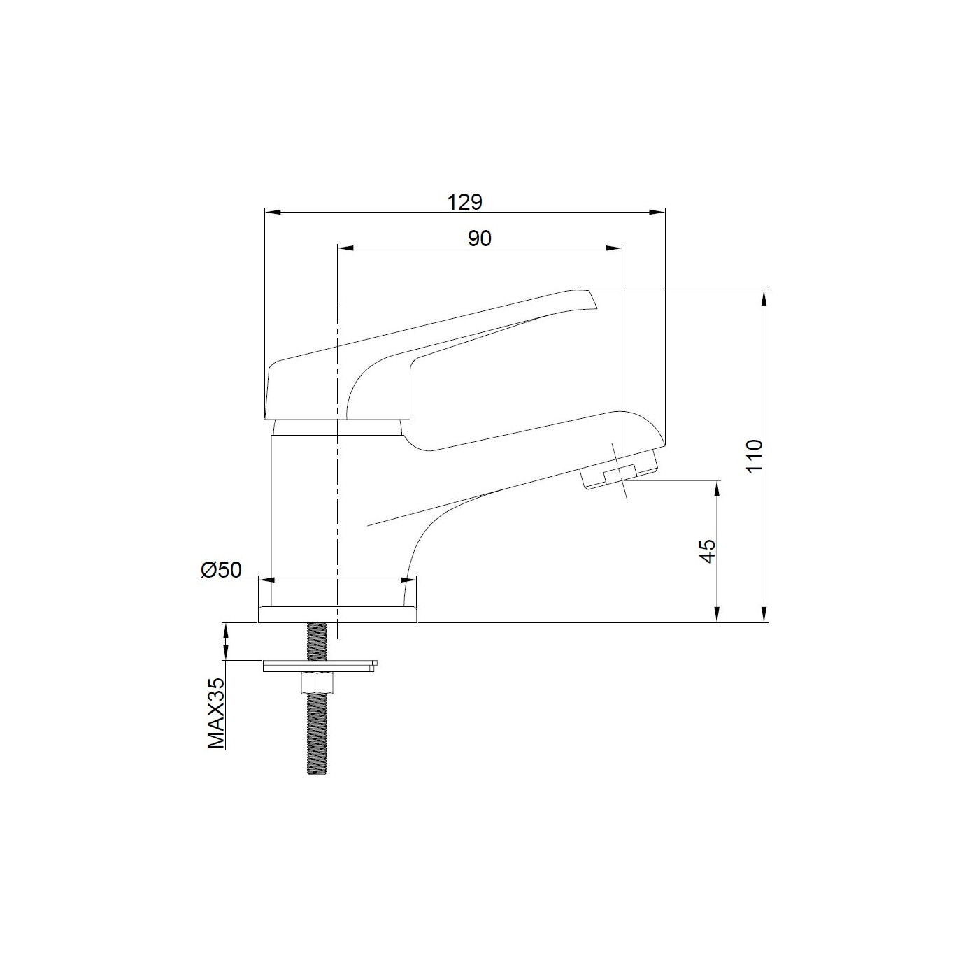Bateria Umywalkowa Chrom GRACE