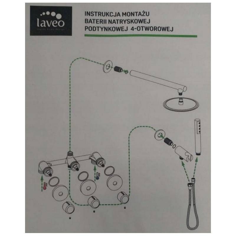 Bateria Natryskowa Podtynkowa PRETTO