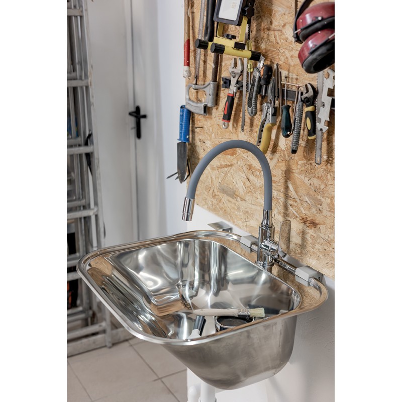 Zlewozmywak Jednokomorowy Stalowy Podwieszany INOX CHIOS Kuchinox
