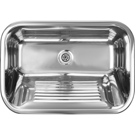 Zlewozmywak Jednokomorowy Stalowy Podwieszany 65x45cm INOX CHIOS Kuchinox