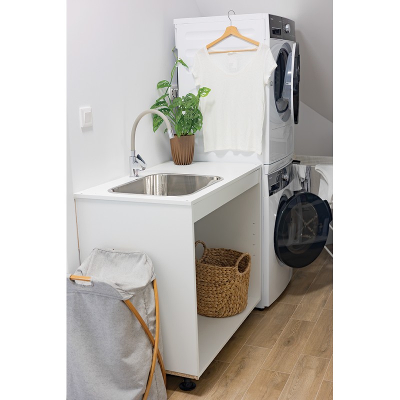 Zlewozmywak Jednokomorowy Stalowy Podwieszany 65x45cm INOX CHIOS Kuchinox