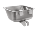 Zlewozmywak Jednokomorowy Stalowy Podwieszany 45x45cm INOX CHIOS Kuchinox