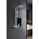 Kolumna Natryskowa Prysznicowa z Baterią Termostatyczną Chrom KVADRATO Laveo