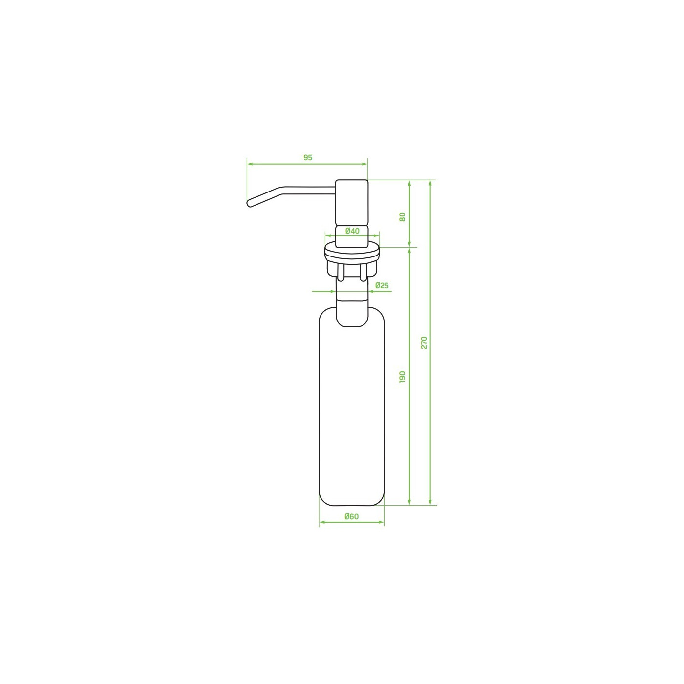 Zlewozmywak Jednokomorowy Wpuszczany 50x58cm Bateria zestaw akces. Srebrny MALAWI