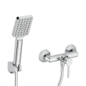 Bateria Natryskowa Ścienna z Zestawem Natryskowym ALITA Chrom BVA_041D