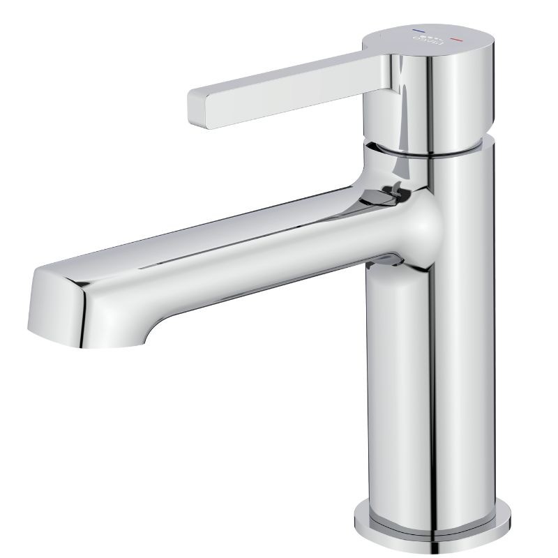 Bateria Umywalkowa Stojąca z Korkiem Chrom ALITA Laveo BVA_022D