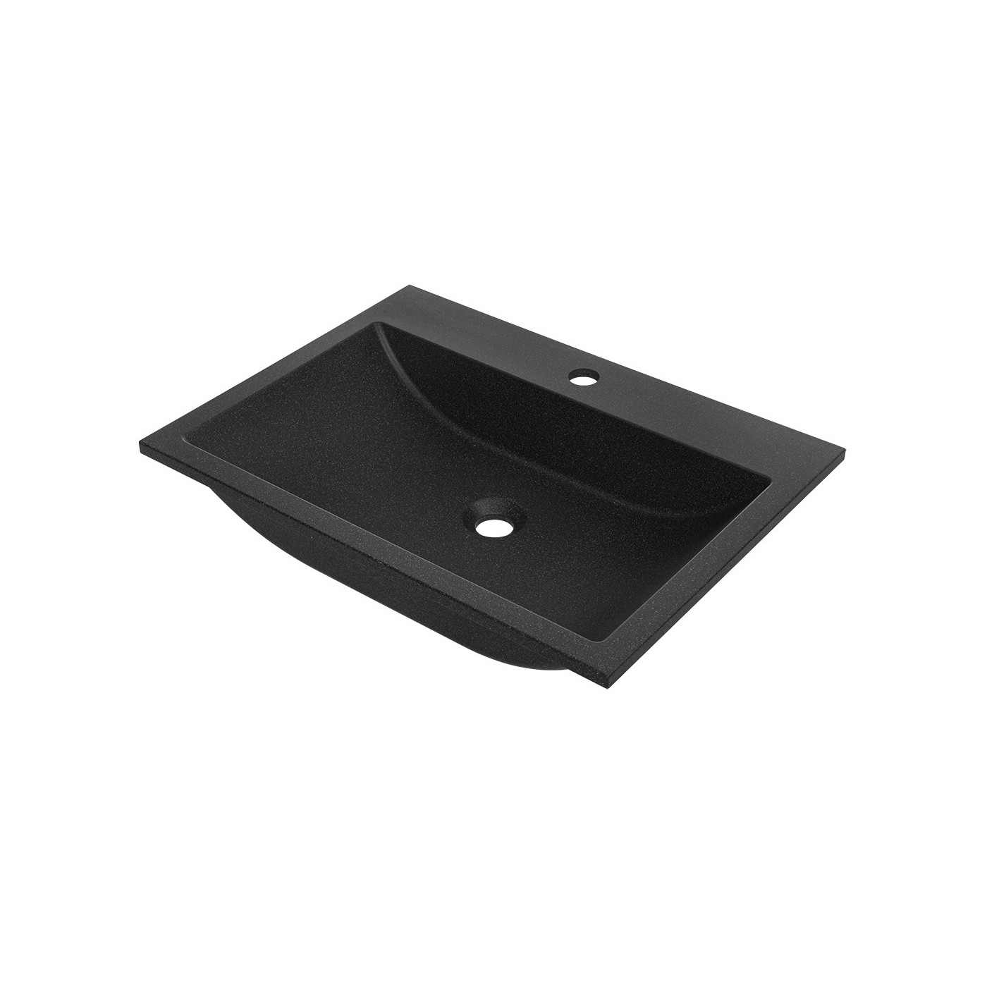Umywalka Meblowa Granitowa Czarna ALBANO Laveo bez Syfonu VGA1710B