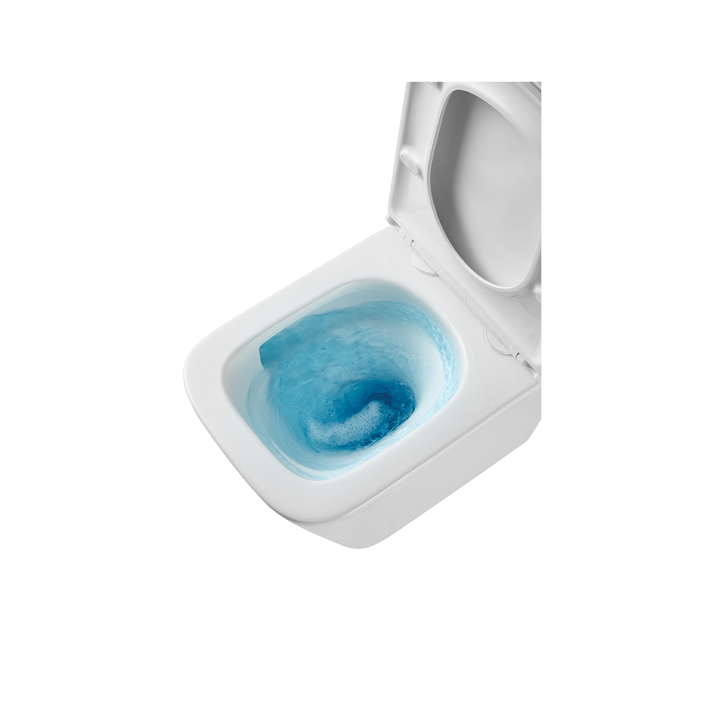 Miska Ustępowa WC Wisząca Bezkołnierzowa z Deską KVADRATO CycleON 2.0 Laveo