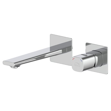 Bateria Umywalkowa Podtynkowa TORES Srebrna Chrom Laveo BVT_022P
